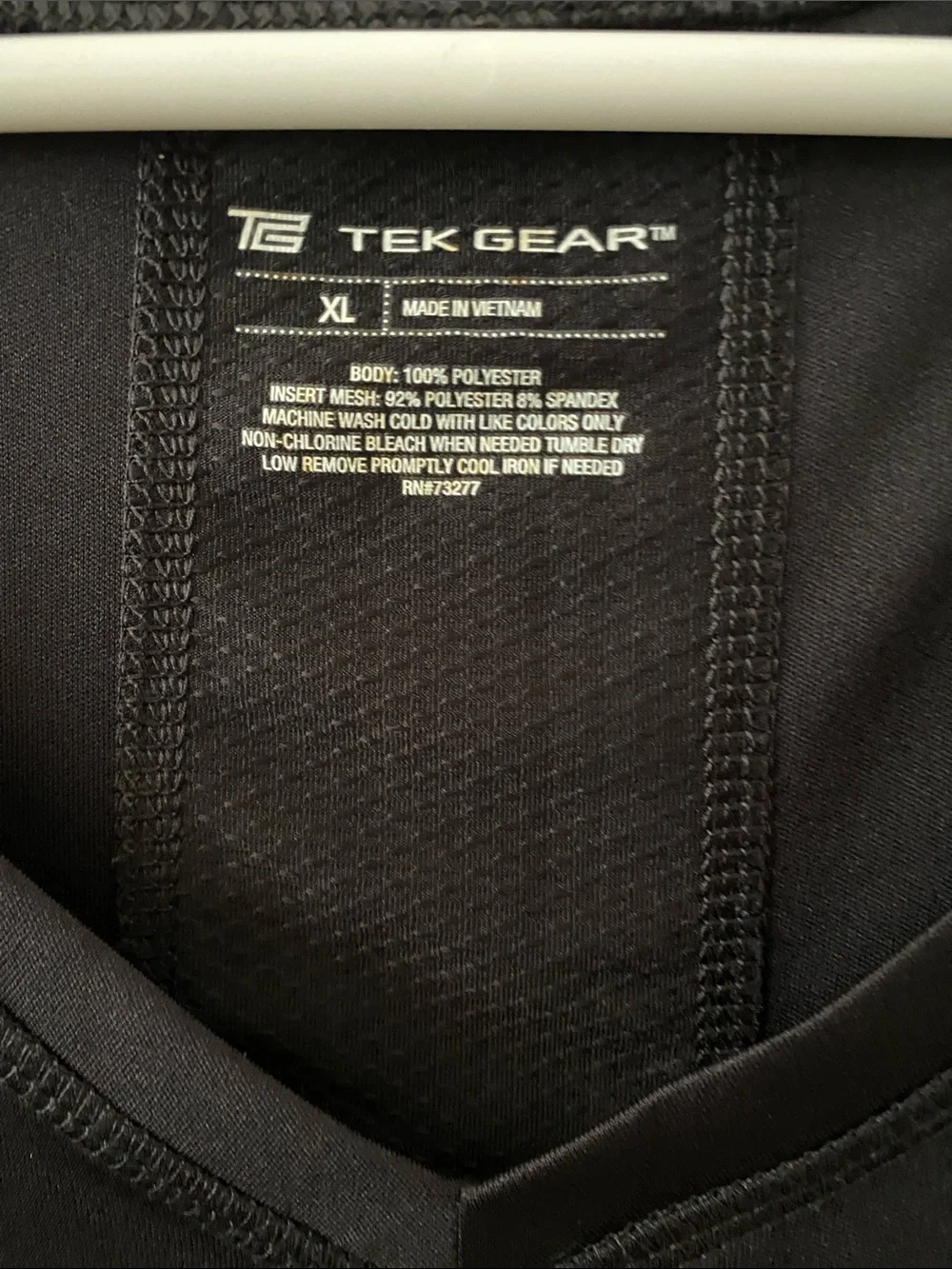 Tek Gear  Black V-Neck Athletic Tank Top
